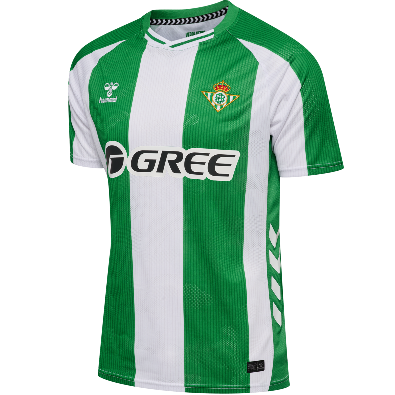 Maillot Real Betis Domicile 2025/26 - flat lay vert blanc