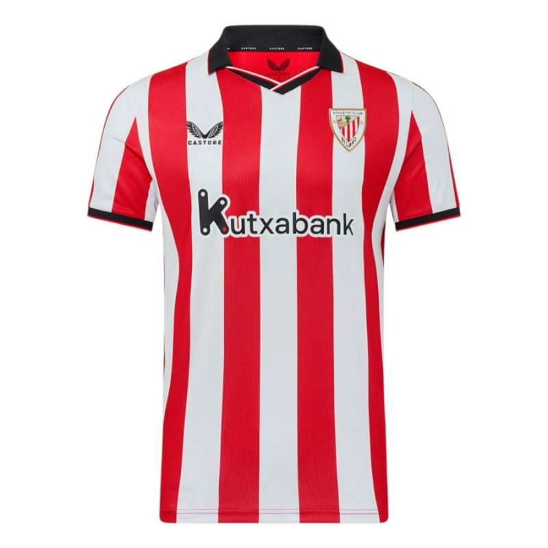 Maillot Athletic Bilbao Domicile 2025/26 - flat lay rouge blanc