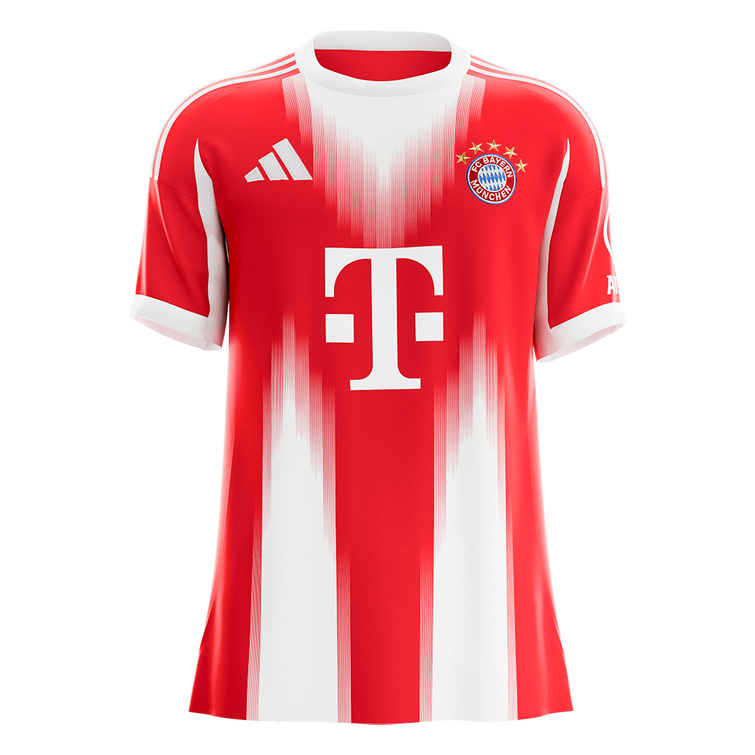 Maillot Bayern Munich Domicile 2025/26 rouge - vue flat