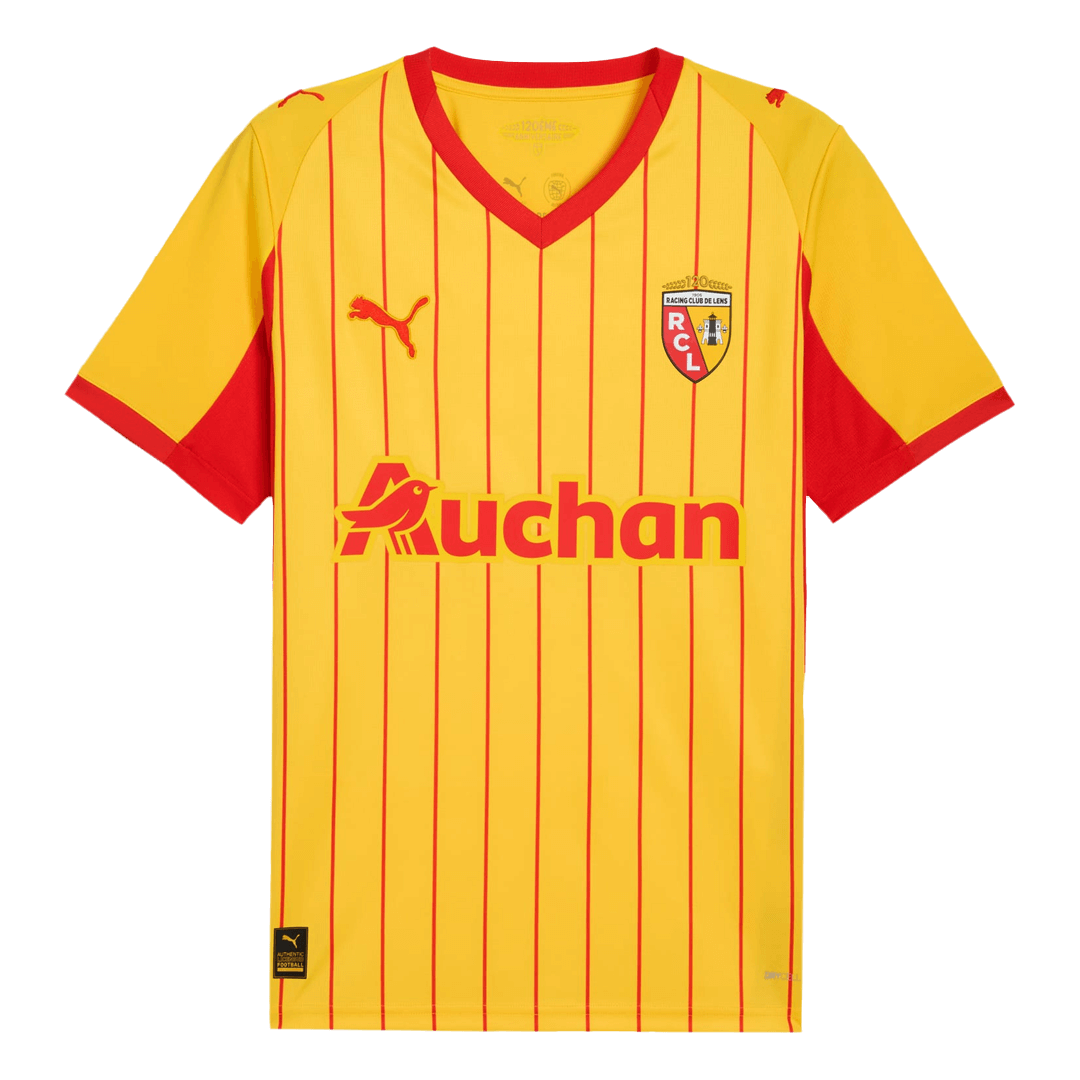 Maillot RC Lens Domicile 2025/26 - flat lay