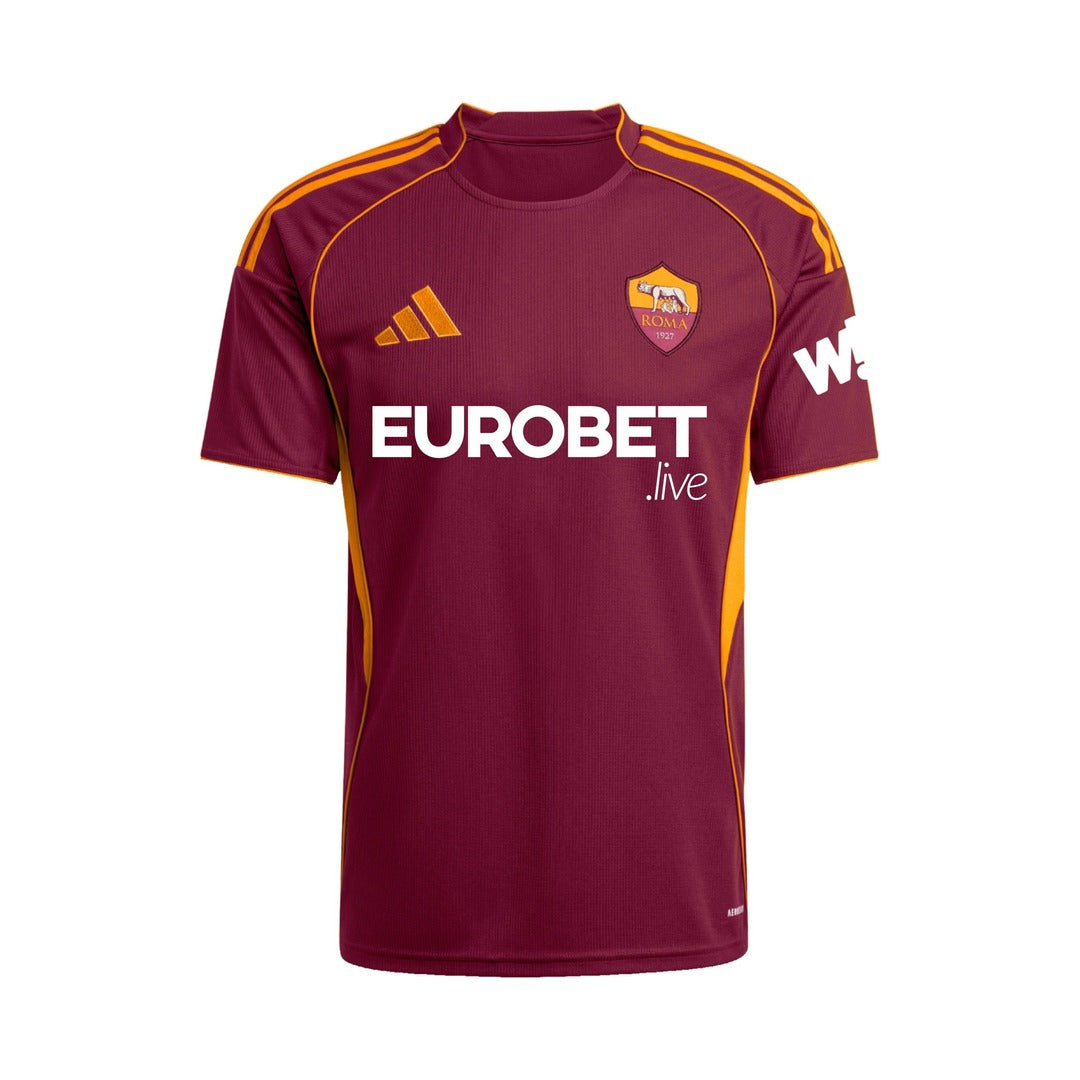 Maillot AS Roma domicile flat lay